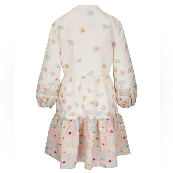 Sachin & Babi Moyer T's Watercolor Floral Long Sleeve Mini Dress - XS - Picture 4 of 8